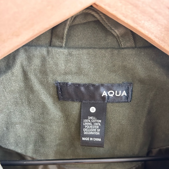 Aqua Army Green Jacket with Sleeve Detail - Picture 3 of 5